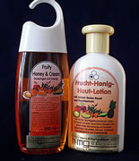 Fruty Honiy Crem Duschgel mit Honig Frucht Honig Haut Lotion mit reinem Gelée-Royal und Fruchtextrakt beides für die Haut.