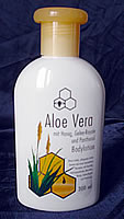 Aloe Vera mit Honig, Gelée-Royal und Panthenol Bodylotion für die Haut